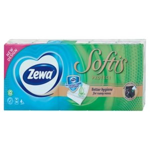 Zewa Sofis Protect parfemované papírové kapesníky 4vrstvé 10 x 9 ks