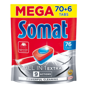 Somat All in 1 Extra tablety do myčky nádobí 76 ks