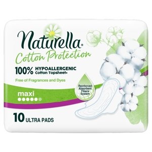 Naturella Cotton Protection Ultra Maxi Hygienické vložky s křidélky 10 ks