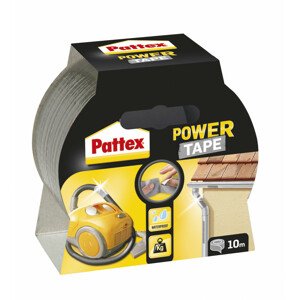 Pattex Power Tape transparentní lepicí páska stříbrná 10 m