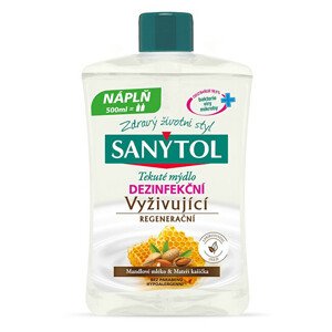 Sanytol Vyživující dezinfekční mýdlo Mandlové mléko & Mateří kašička - náhradní náplň 500 ml