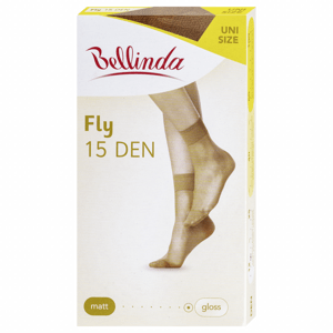 Bellinda punčochové ponožky FLY ANKLE SOCKS 15 DEN, univerzální velikost středně tělové 1 pár