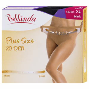 Bellinda nadměrné punčochové kalhoty 20 DEN, 48-50 černé 1 ks