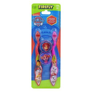 Firefly Paw Patrol soft dětský zubní kartáček s krytkou 2 ks