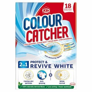 K2R Colour Catcher prací ubrousky pro bílé prádlo 18 ks