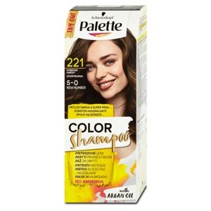 Schwarzkopf Palette Color Shampoo barva na vlasy odstín středně hnědý 221