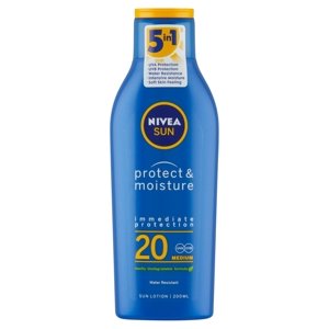 Nivea Sun Protect & Moisture Hydratační mléko na opalování OF 20 200 ml