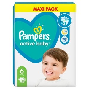 Pampers Active Baby plenky 6 (13 - 18 kg) 44 ks