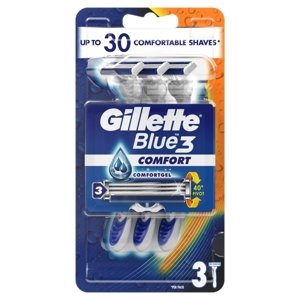 Gillette Blue3 Comfort pánské pohotové holítko 3 ks