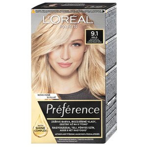L'Oréal Paris Préférence permanentní barva na vlasy 9.12 Studená velmi světlá blond