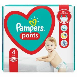 Pampers Pants plenkové kalhotky velikost 4 (9 -15 kg) 30 ks