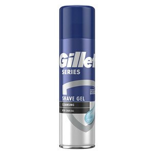 Gillette Čisticí gel na holení s dřevěným uhlím Charcoal 200 ml