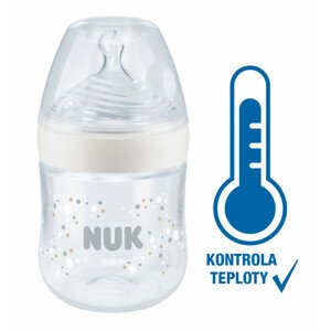 NUK Nature Sense láhev s kontrolou teploty bílá 150 ml