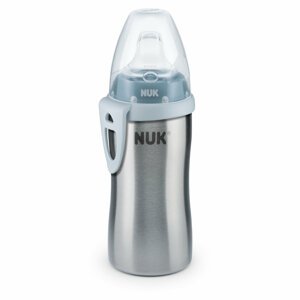 NUK Active Cup hrnek z vysoce kvalitní nerezové oceli modrý 215 ml