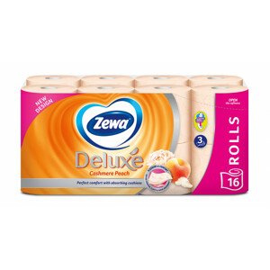 Zewa deluxe cashmere peach toaletní papír, parfémovaný, 3vrstvý 16x150