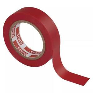 Páska izolační, 15 mm x 10 m, červená, sada 5 ks