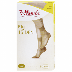 Bellinda punčochové ponožky FLY ANKLE SOCKS 15 DEN, univerzální velikost světle tělové 1 pár