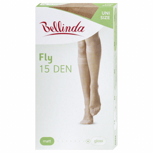 Bellinda punčochové podkolenky FLY KNEE-HIGHS 15 DEN, univerzální velikost středně tělové 1 pár