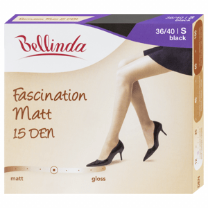 Bellinda lycrové punčochové kalhoty FASCINATION MATT 15 DEN, velikost S černé 1 ks