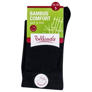 Bellinda Bambusové ponožky dámské Comfort, 35-38 černé 1 pár