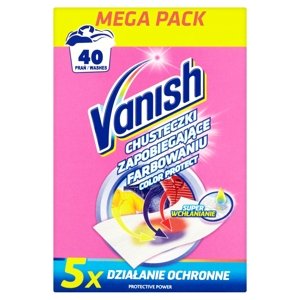 Vanish Color Protect ubrousky, 40 praní 20 ks