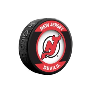 Fanouškovský puk NHL Retro Blister (Tým: New Jersey Devils)