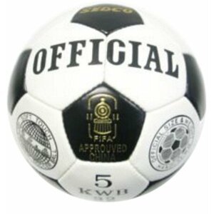 Fotbalový míč OFFICIAL SEDCO KWB32 vel. 5 AKCE pro školy a oddíly ( bílá      )