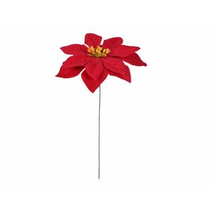 Vánoční hvězda KVĚT na drátku 15 cm