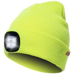 Zimní čepice s baterkou - žlutá Trizand 22664