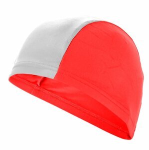 Koupací čepice POLY SR 1901 ( bílá/červená      )