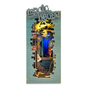 Hračka Robotime Zarážka na knihy miniatura domečku Kouzelnická ulička
