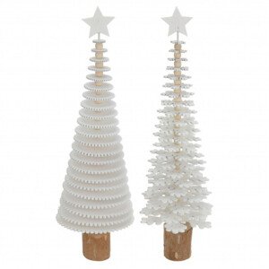 Vánoční dekorace strom 40 x 12 cm, mix tvarů