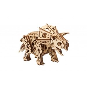 Puzzle Ugears 3D dřevěné mechanické Triceratops
