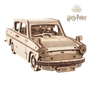 Puzzle Ugears 3D dřevěné mechanické Harry Potter Létající Ford Anglia