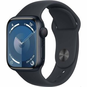 Hodinky Apple Watch Series 9 GPS, 45mm Midnight Aluminium Case with Midnight Sport Band - S/M