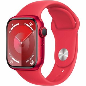Hodinky Apple Watch Series 9 GPS, 45mm (PRODUCT) RED Aluminium Case with (PRODUCT) RED Sport Band - S/M