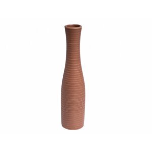 Váza BOTTLE GROOVE keramická d8x32cm