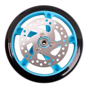 Náhradní kolo s brzdovým diskem na koloběžku Discola 200x30mm (Barva: modrá)