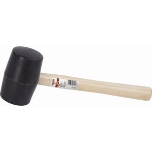 Gumová palice černá 450g - Dřevěná násada