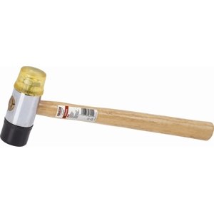 Gumová/plastová palice 40mm - Dřevěná násada