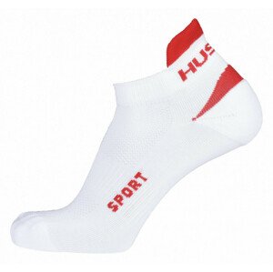 Ponožky Sport bílá/červená (Velikost: L (41-44))