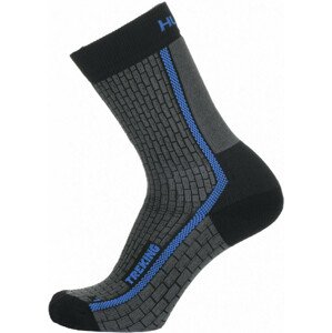 Ponožky Treking antracit/modrá (Velikost: XL (45-48))