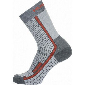 Ponožky Treking šedá/červená (Velikost: M (36-40))