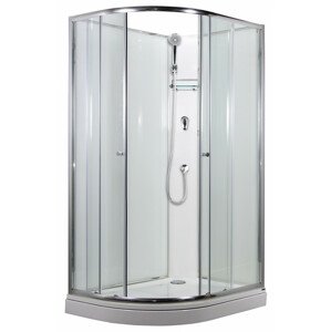 SIRIUS 120 x 90 cm - Sprchový box model 1 čiré sklo pravá vanička