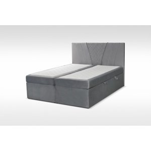 Manželská postel Boxspring glam + rošt, lamino, 160x200cm