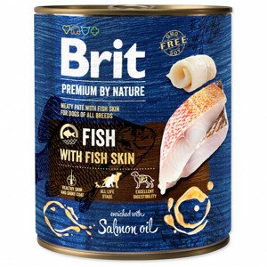 Konzerva Brit Premium by Nature ryba s kůží 800g