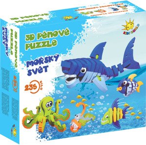 3D pěnové puzzle Mořský svět (Varianta: 1 sada)