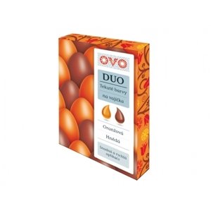 Barva na vajíčka OVO DUO oranžovo-hnědá 2x20ml