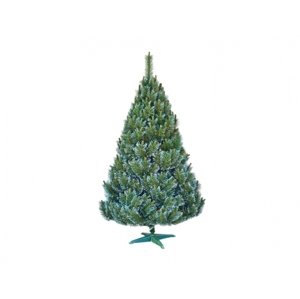 Stromek BOROVICE umělý vánoční s bílými konci + stojan 160cm