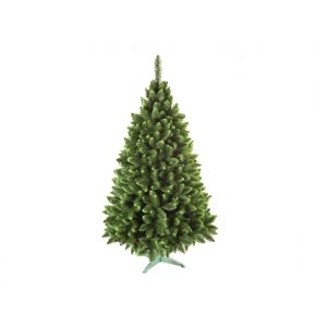 Stromek JEDLE umělý vánoční se zelenými konci + stojan 180cm